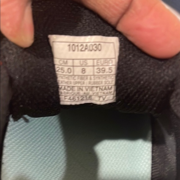 Asics Blue and Black Athletic Shoes with Breathable Mesh - Picture 2 of 11